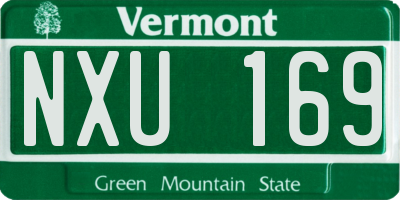 VT license plate NXU169