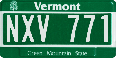 VT license plate NXV771