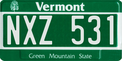VT license plate NXZ531