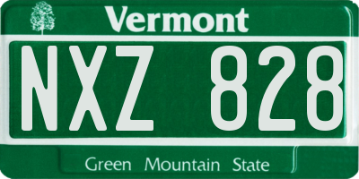 VT license plate NXZ828