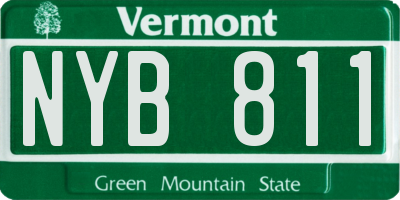 VT license plate NYB811