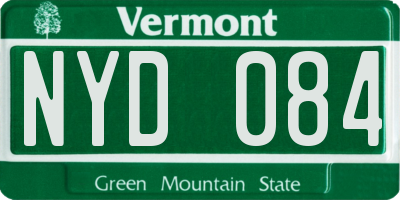 VT license plate NYD084