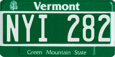 VT license plate NYI282