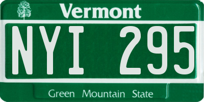 VT license plate NYI295