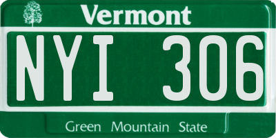 VT license plate NYI306