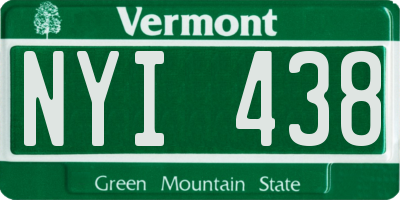 VT license plate NYI438