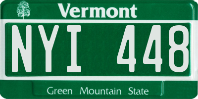 VT license plate NYI448
