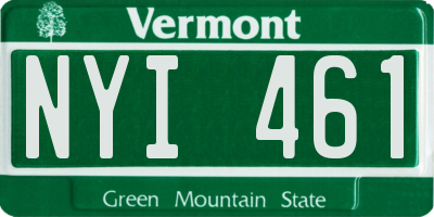 VT license plate NYI461