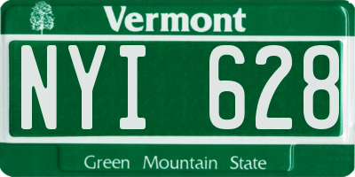VT license plate NYI628