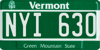 VT license plate NYI630