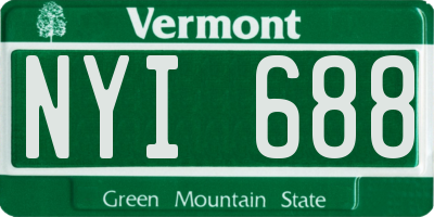 VT license plate NYI688