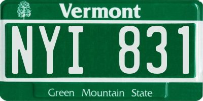 VT license plate NYI831