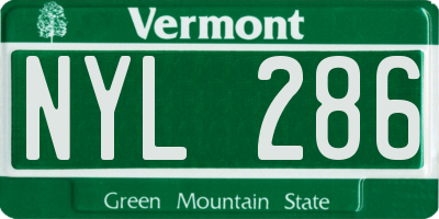 VT license plate NYL286