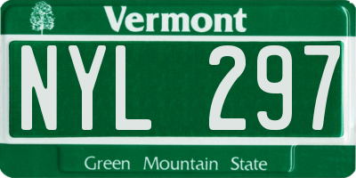 VT license plate NYL297