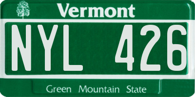 VT license plate NYL426
