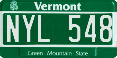 VT license plate NYL548