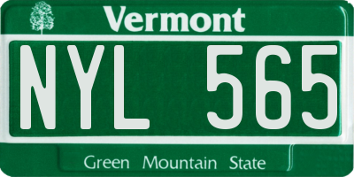 VT license plate NYL565