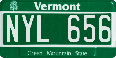 VT license plate NYL656