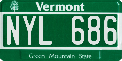 VT license plate NYL686