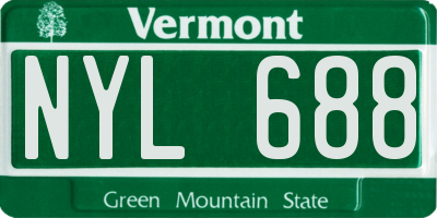 VT license plate NYL688