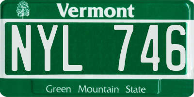 VT license plate NYL746