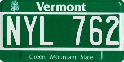 VT license plate NYL762