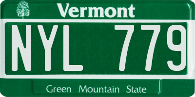 VT license plate NYL779