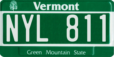 VT license plate NYL811