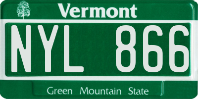 VT license plate NYL866