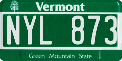 VT license plate NYL873