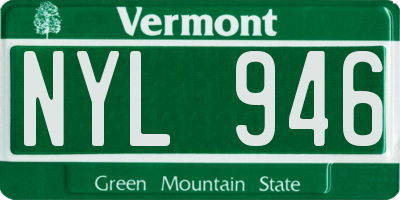 VT license plate NYL946