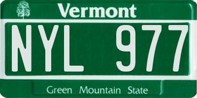 VT license plate NYL977