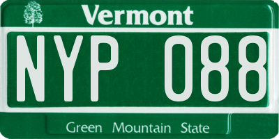 VT license plate NYP088
