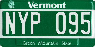 VT license plate NYP095