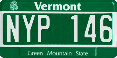 VT license plate NYP146