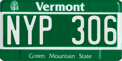 VT license plate NYP306