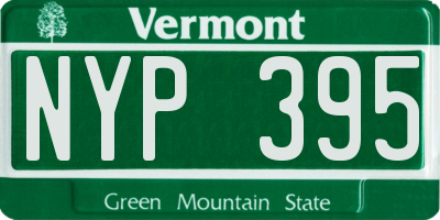 VT license plate NYP395