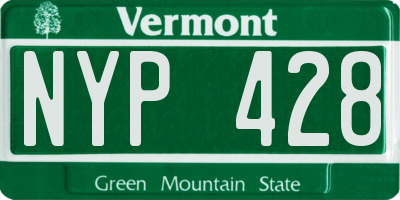 VT license plate NYP428