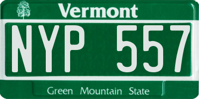 VT license plate NYP557