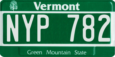 VT license plate NYP782