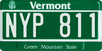 VT license plate NYP811