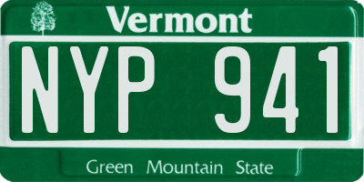 VT license plate NYP941