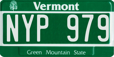 VT license plate NYP979
