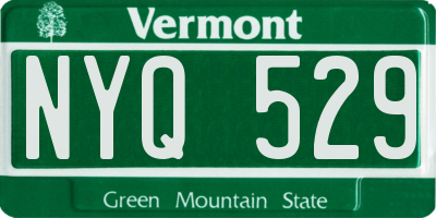 VT license plate NYQ529