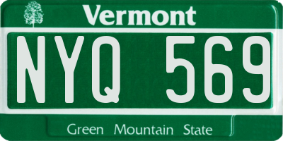 VT license plate NYQ569