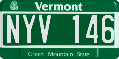 VT license plate NYV146