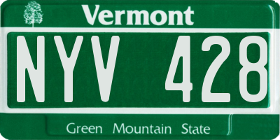 VT license plate NYV428