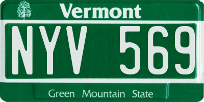 VT license plate NYV569