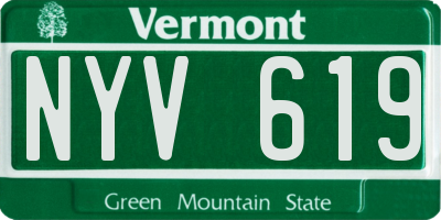 VT license plate NYV619