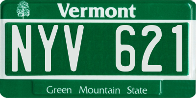 VT license plate NYV621